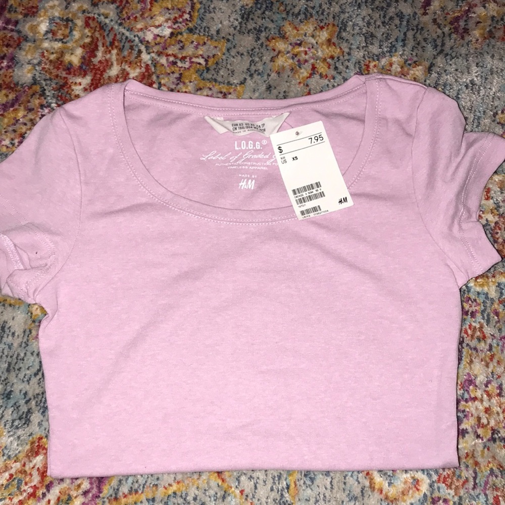 H&M pink/purple basic tee